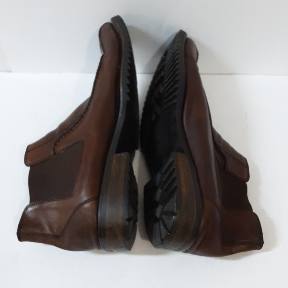 Rush Gordon Rush men Chelsea ankle boot leather brown 11  pull on casual y2k main image 5